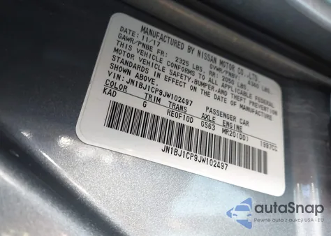 2018 Nissan Rogue Sport S из США, поврежденный, VIN JN1BJ1CP9JW102497